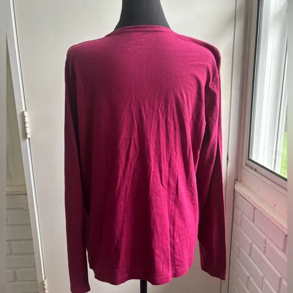 Eileen Fisher Organic Cotton Slubby Jersey V-Neck‎ Top medium workwear layered - Picture 4 of 8